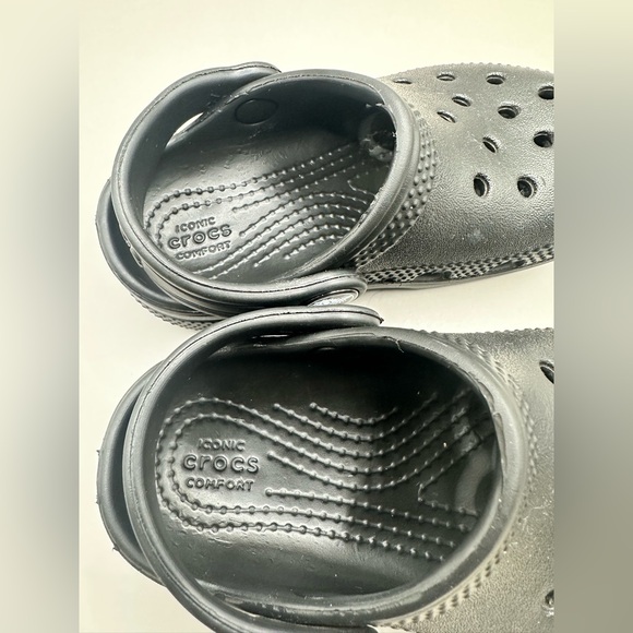 Baby/Toddler Black Clogs 7c - Picture 8 of 9